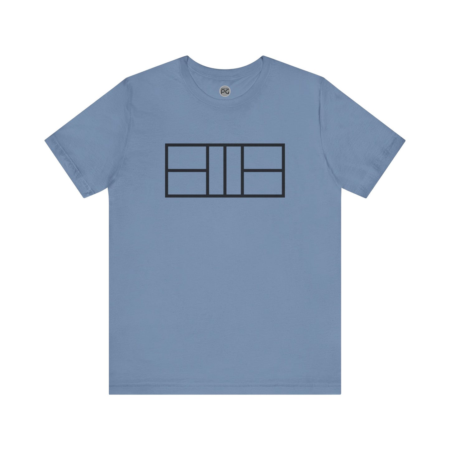 Classy Black Lines Pickleball Court Unisex Tee