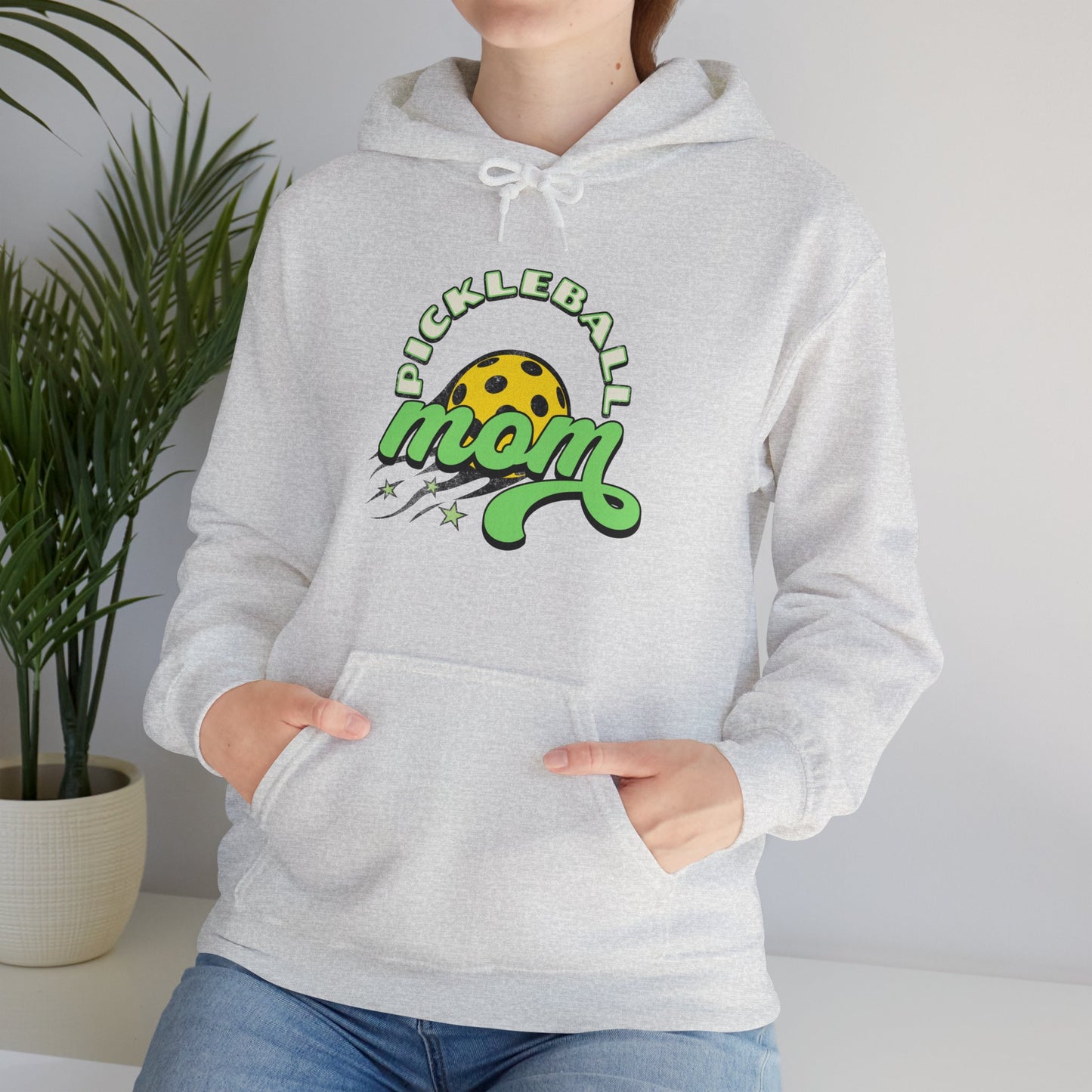 Pickleball Mom Unisex Hooded Sweatshirt