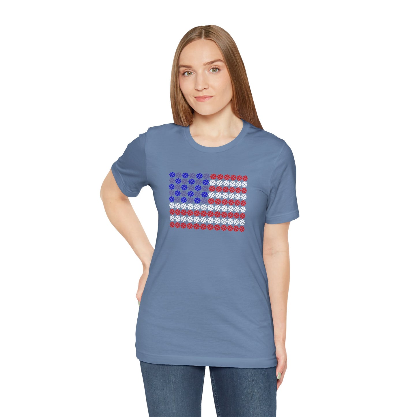 Pickleball Flag unisex tee