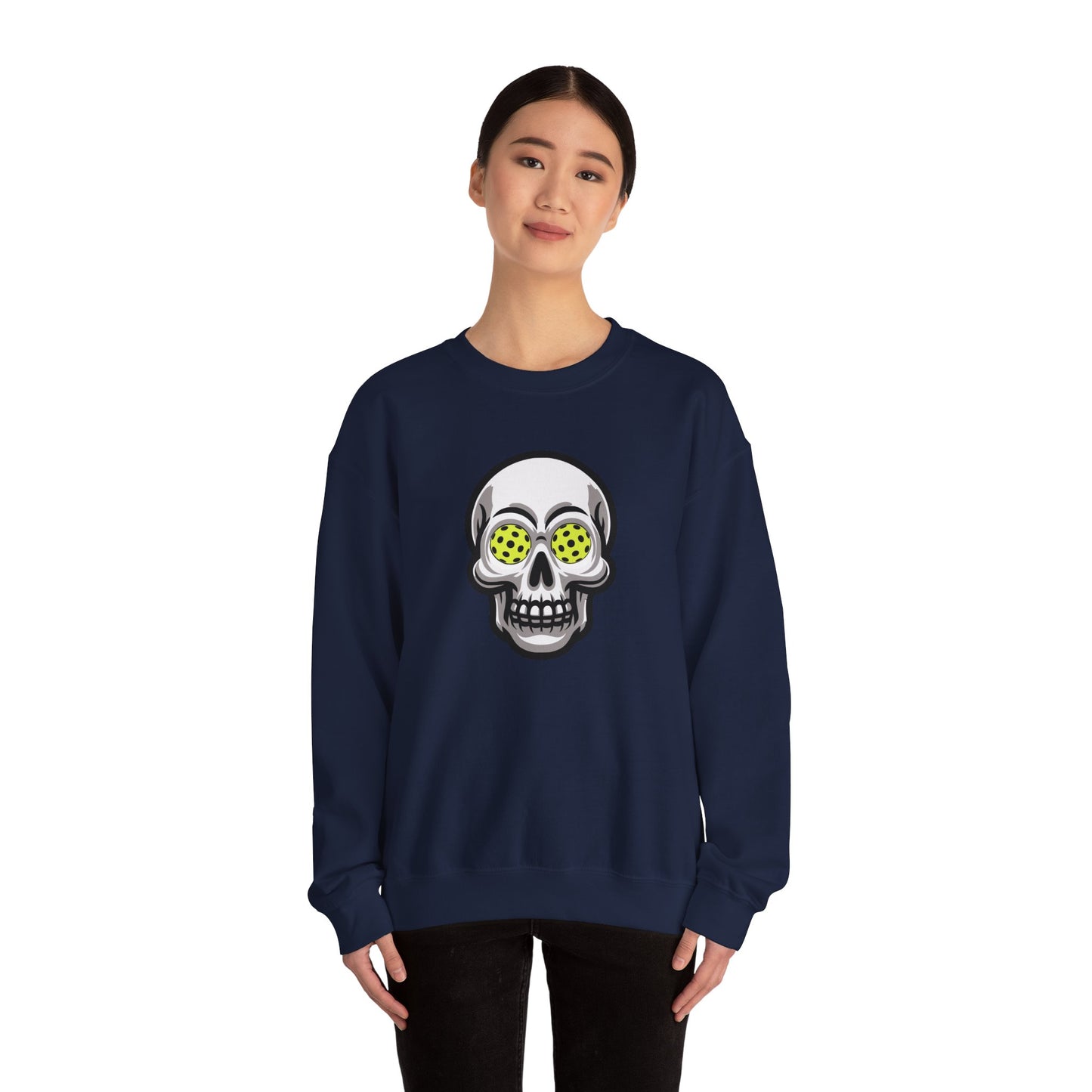 Pickleball Skull Unisex Crewneck Sweatshirt