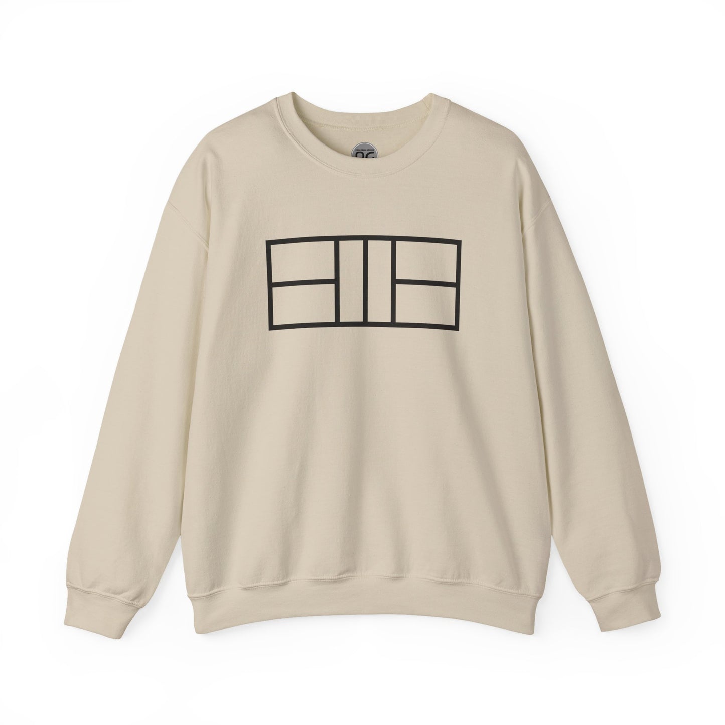 Classy black lines Pickleball Court Unisex Crewneck Sweatshirt