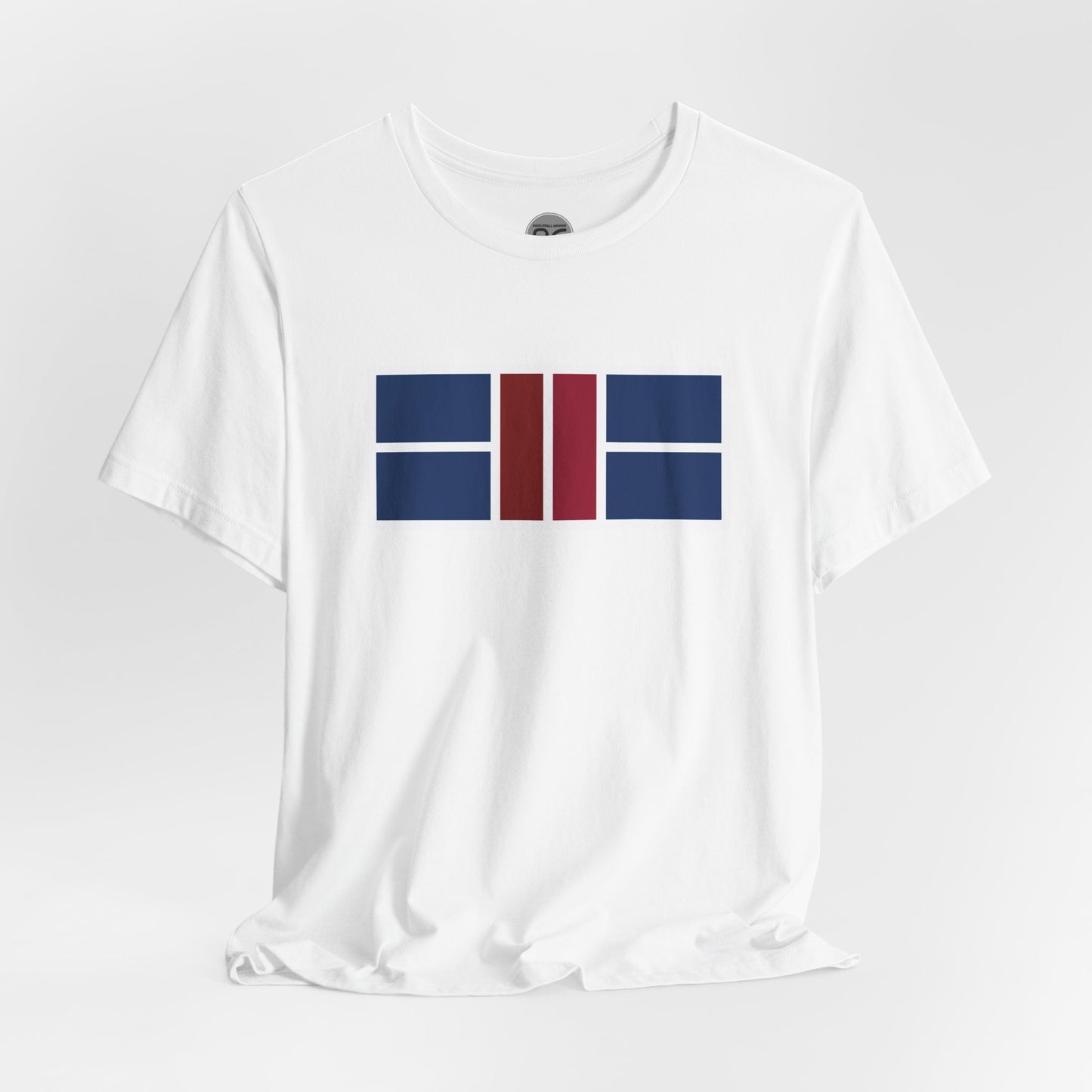 Classy Blue/Red Pickleball Court Unisex Tee