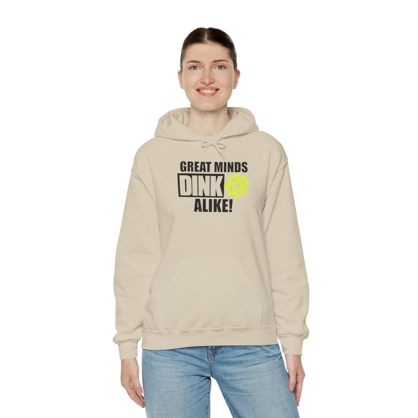 Great Minds Dink Alike Unisex Hooded Sweatshirt