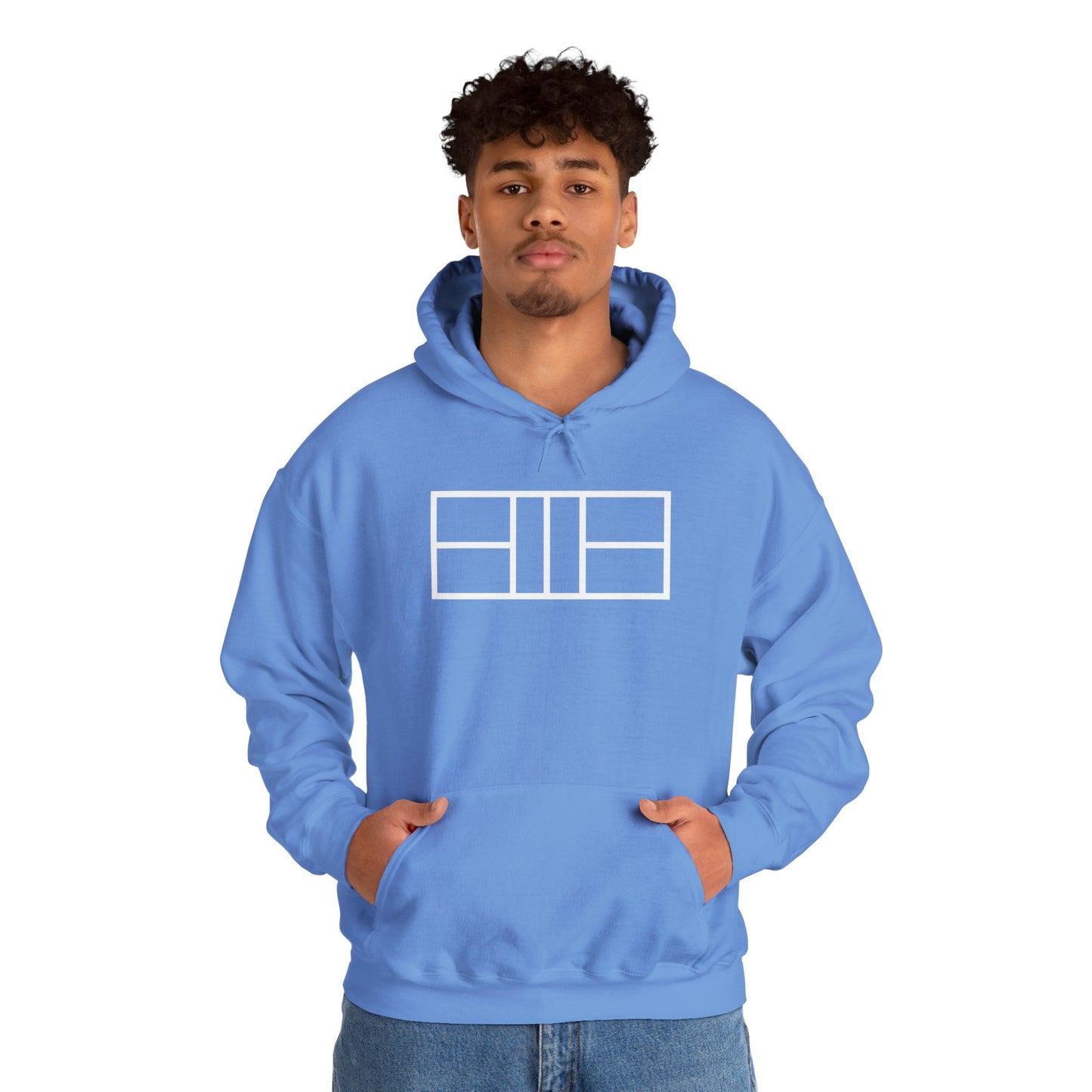 Classy White Lines Unisex Hooded Sweatshirt