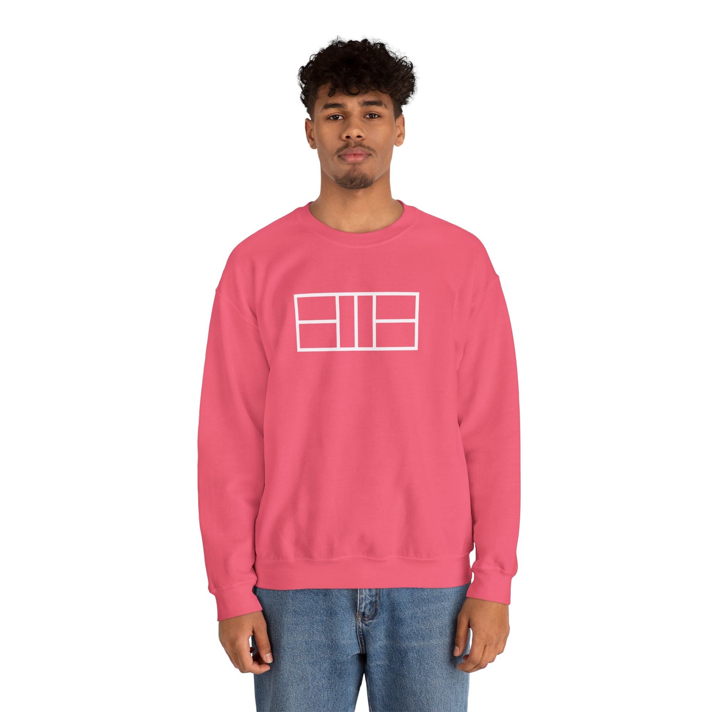 Classy white lines Unisex Crewneck Sweatshirt