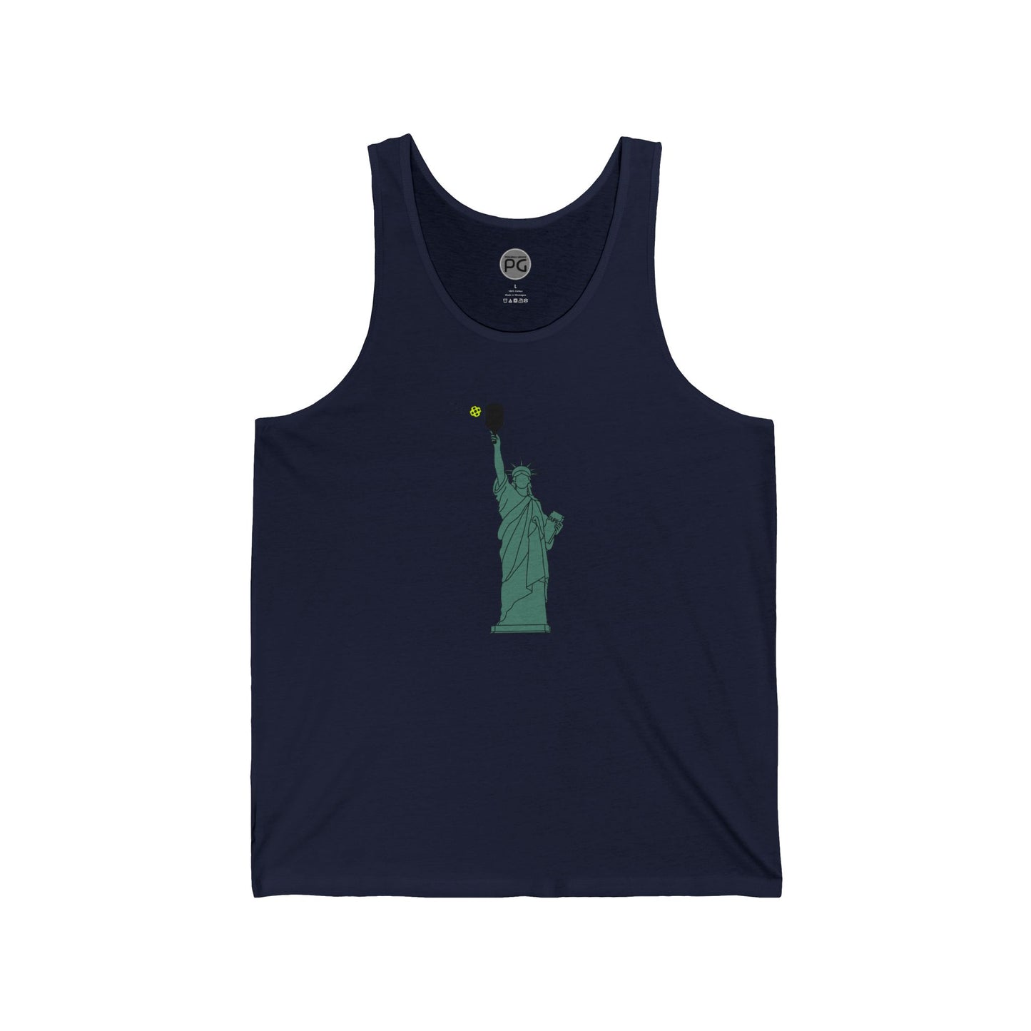 Statue of Liberdink Unisex Jersey Tank