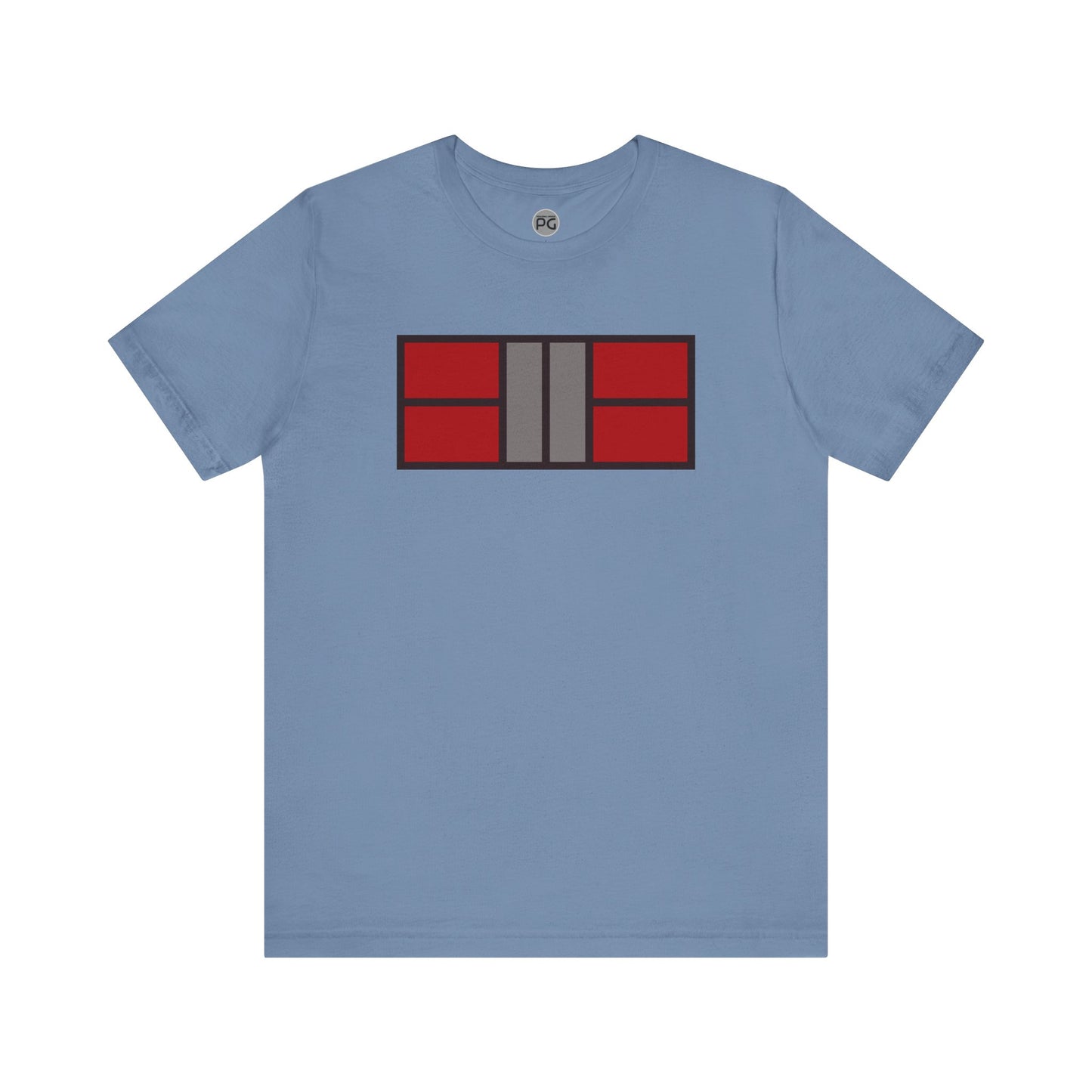 Classy Red/Gray Pickleball Court Unisex Tee