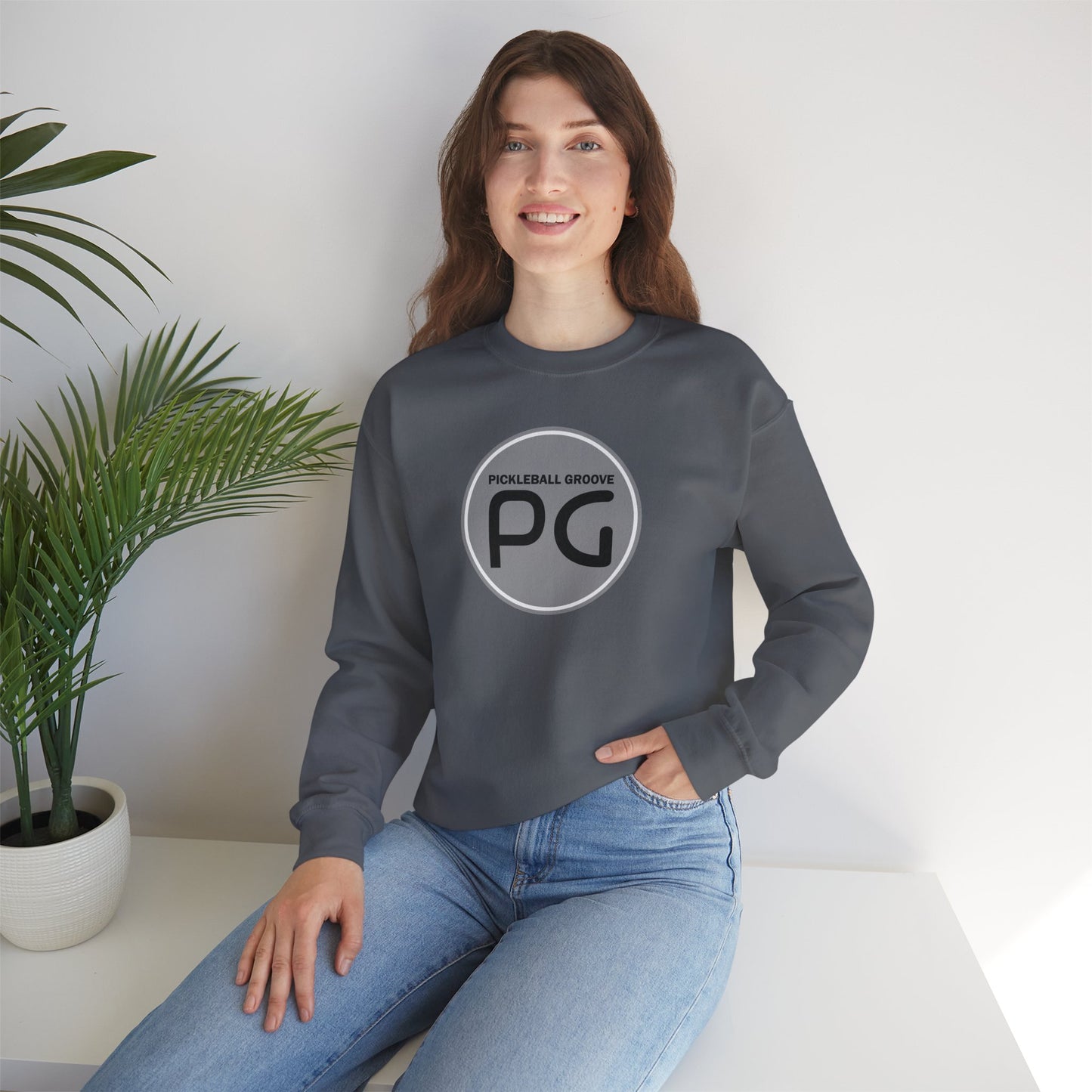Pickleball Groove brand Unisex Crewneck Sweatshirt