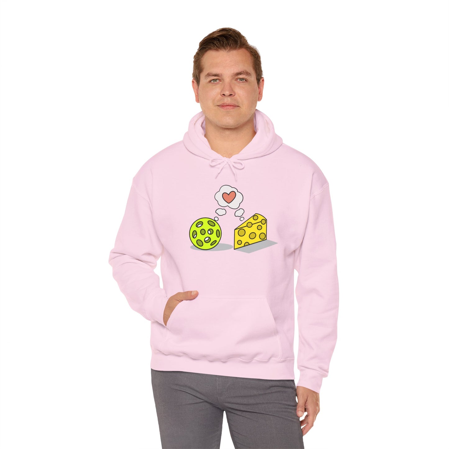 Cheese and Pickleball Unisex Hooded Sweatshirt