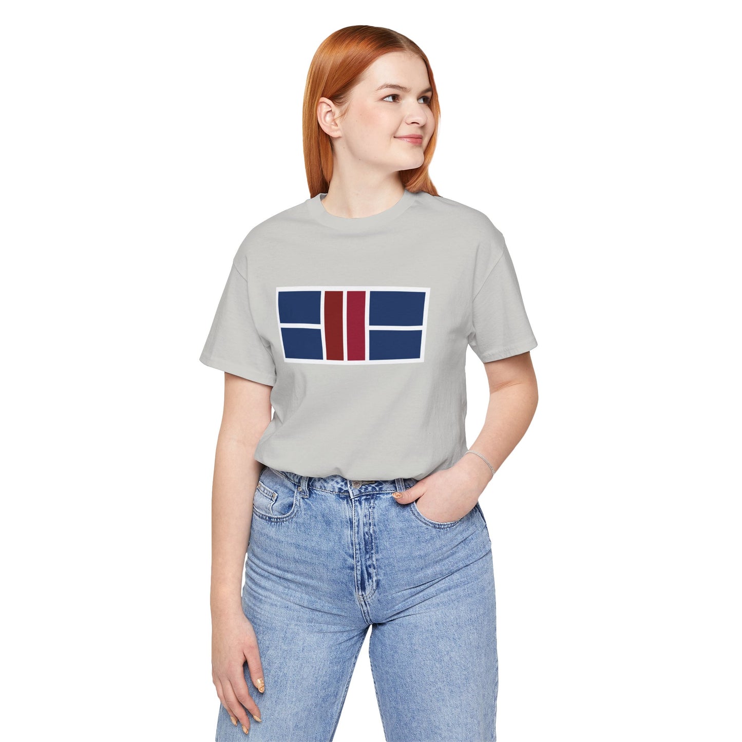 Classy Blue/Red Pickleball Court Unisex Tee