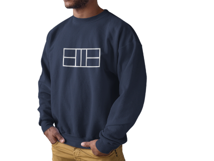 Classy white lines Unisex Crewneck Sweatshirt