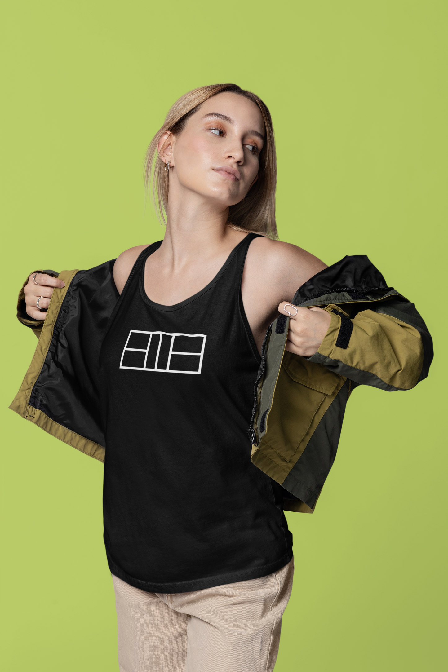 Classic White Lined Pickleball Court Unisex Jersey Tank