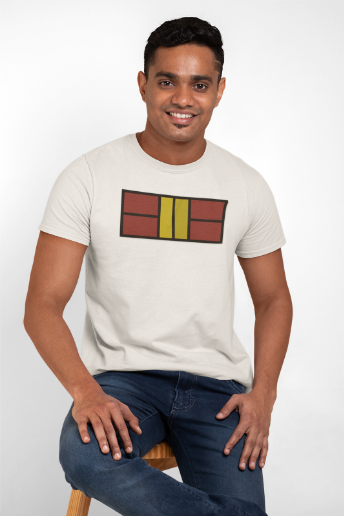 Classy Maroon/Gold Pickleball Court Unisex Tee
