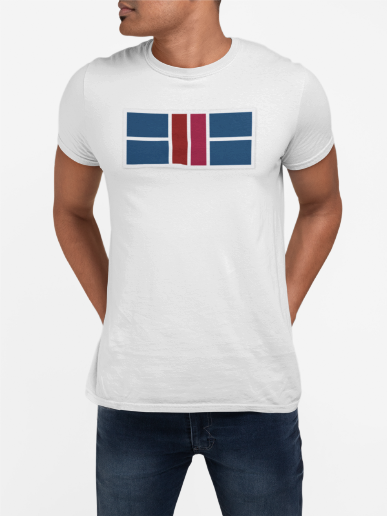 Classy Blue/Red Pickleball Court Unisex Tee