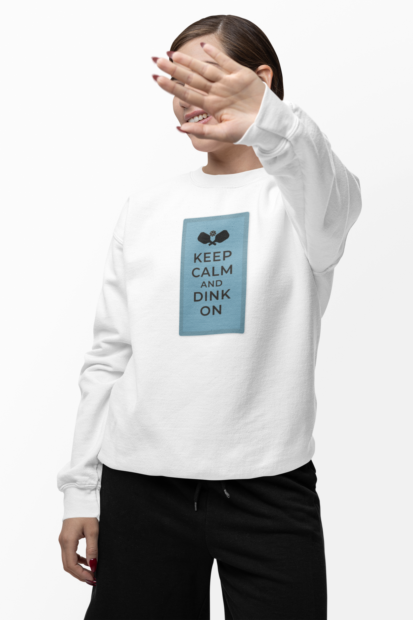 Keep calm, dink on! Unisex Crewneck Sweatshirt