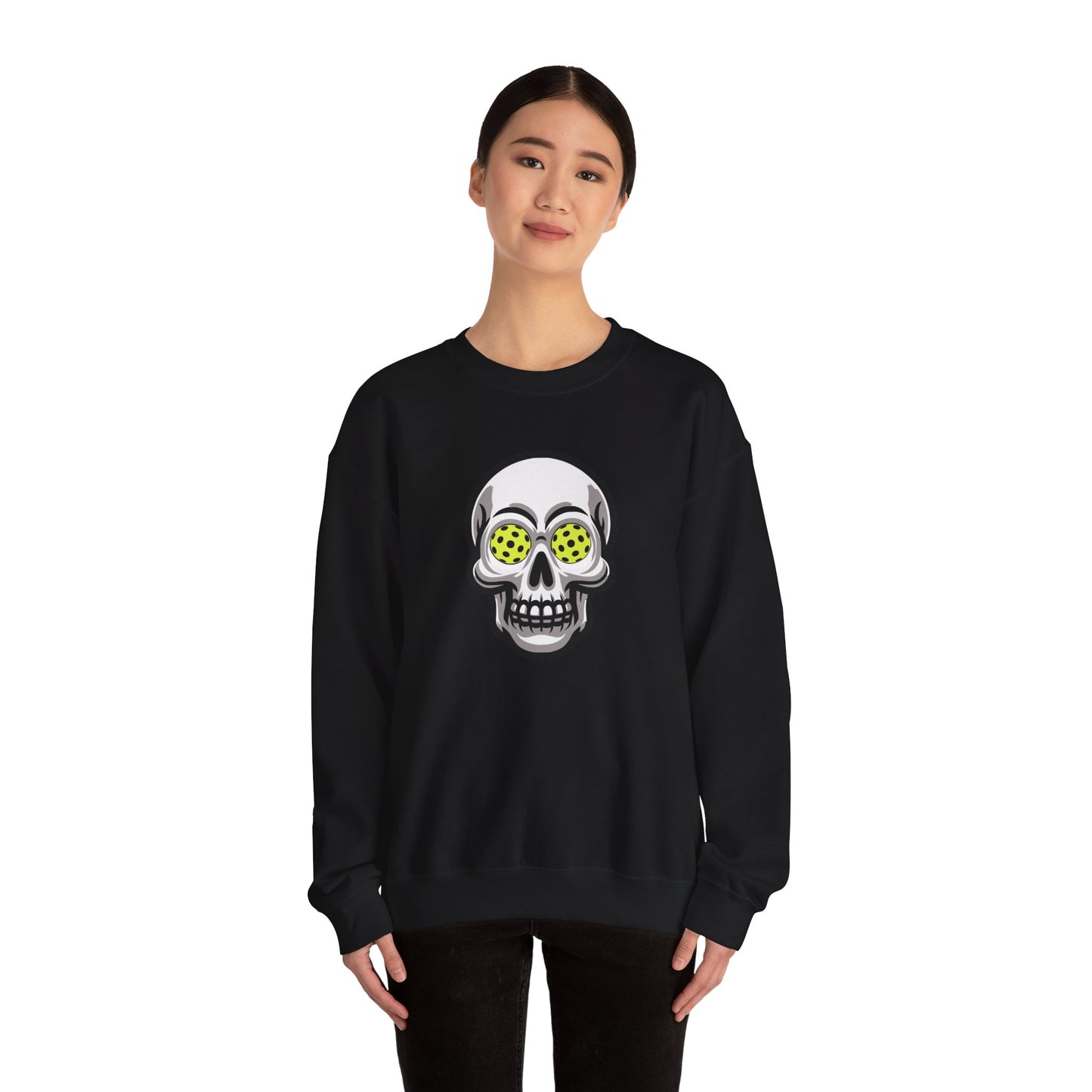 Pickleball Skull Unisex Crewneck Sweatshirt