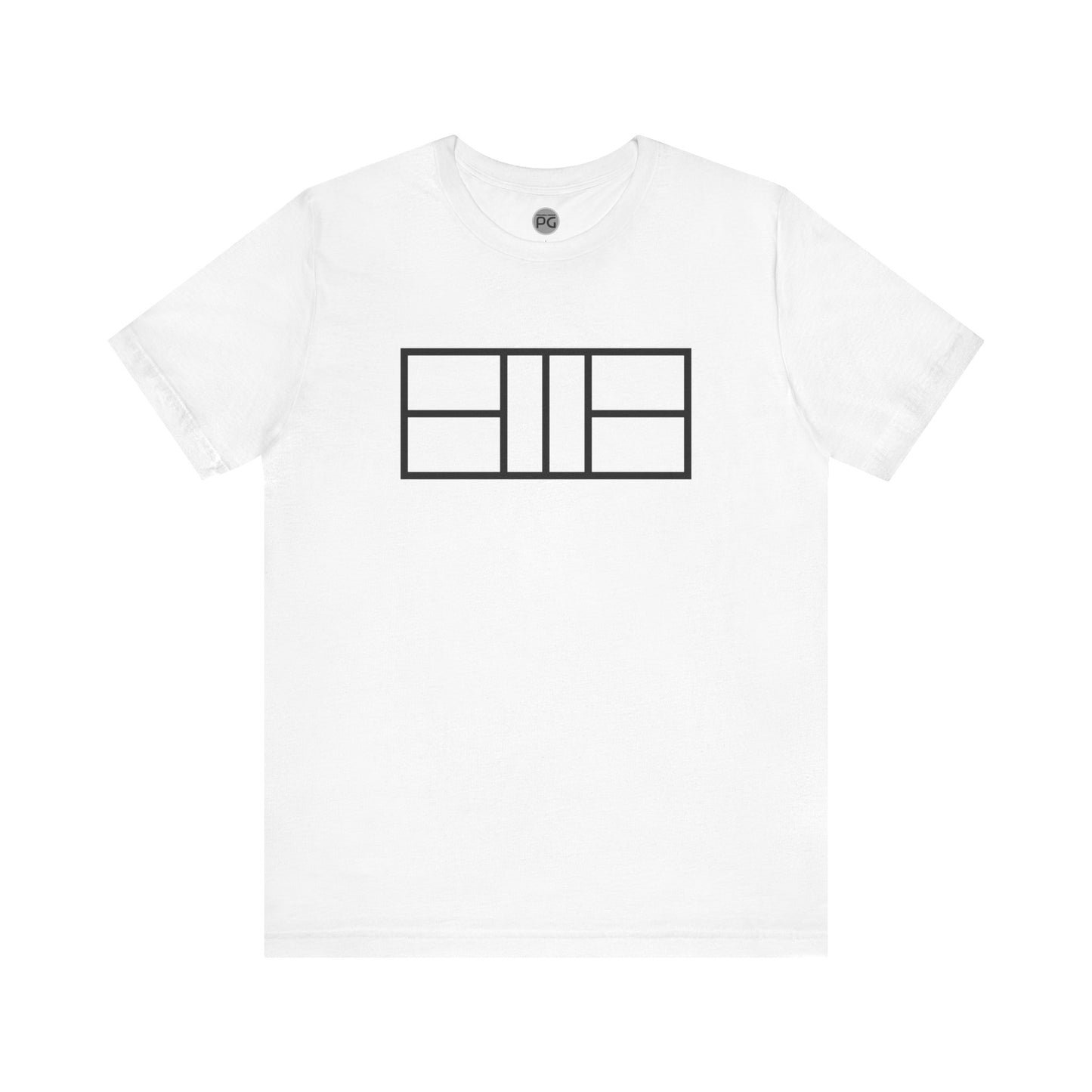 Classy Black Lines Pickleball Court Unisex Tee