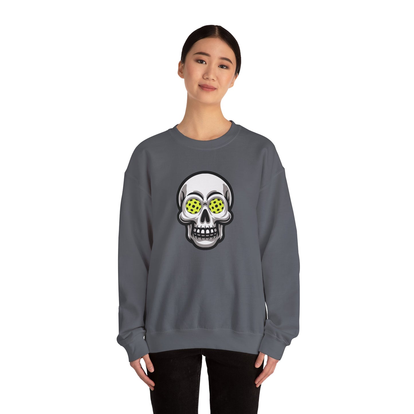 Pickleball Skull Unisex Crewneck Sweatshirt
