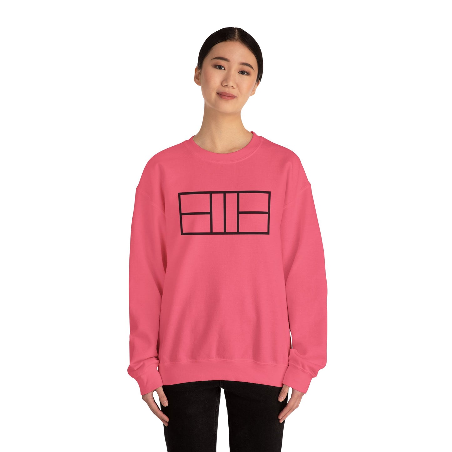 Classy black lines Pickleball Court Unisex Crewneck Sweatshirt