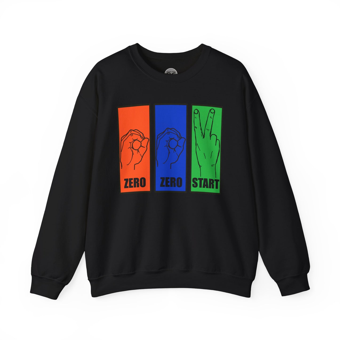 Sign language Pickleball Court Unisex Crewneck Sweatshirt