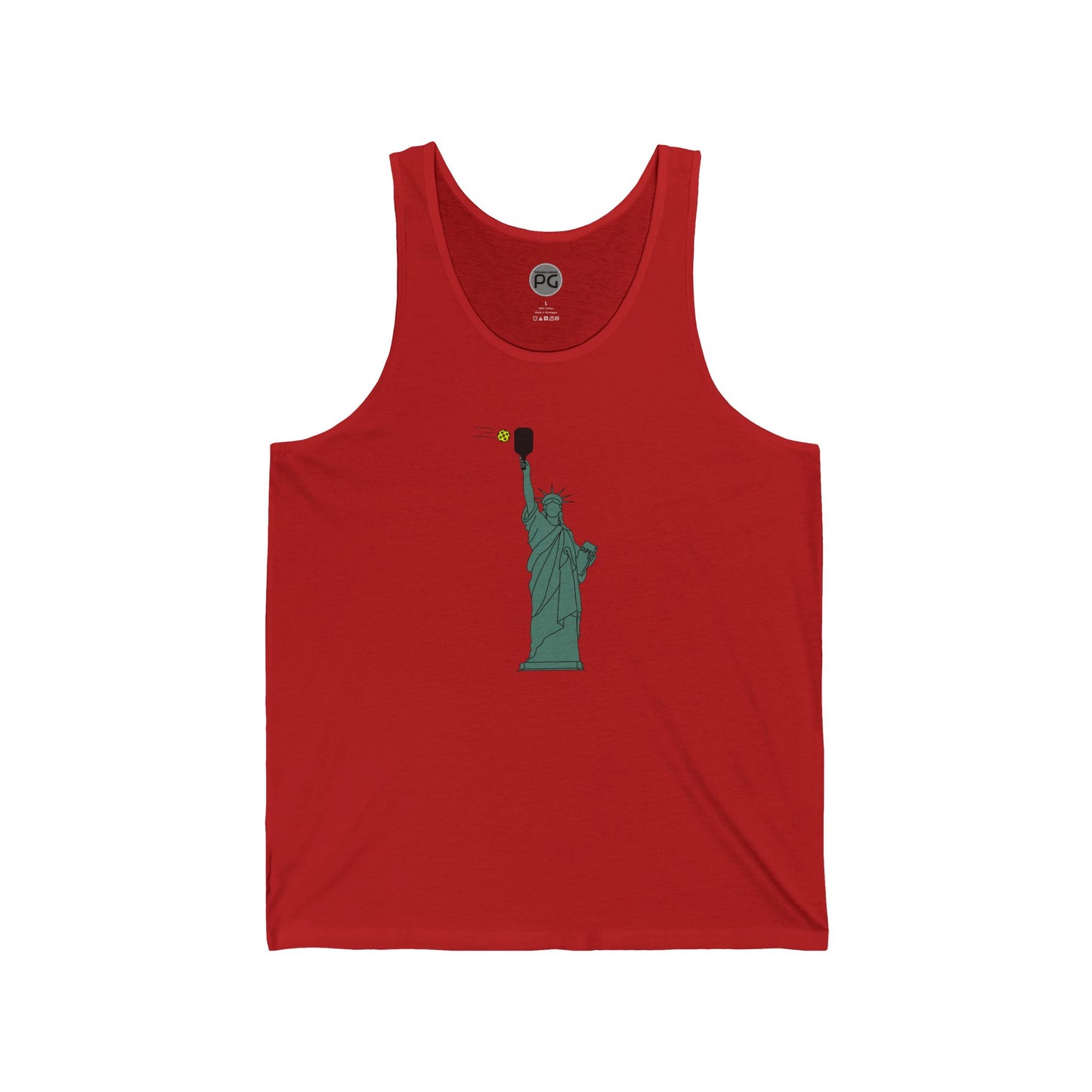 Statue of Liberdink Unisex Jersey Tank