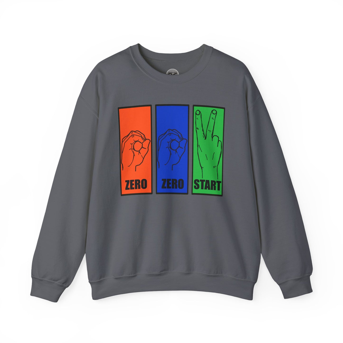 Sign language Pickleball Court Unisex Crewneck Sweatshirt