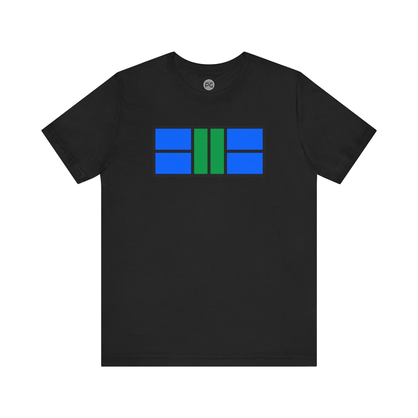 Classy Blue/Green Pickleball Court Unisex Tee