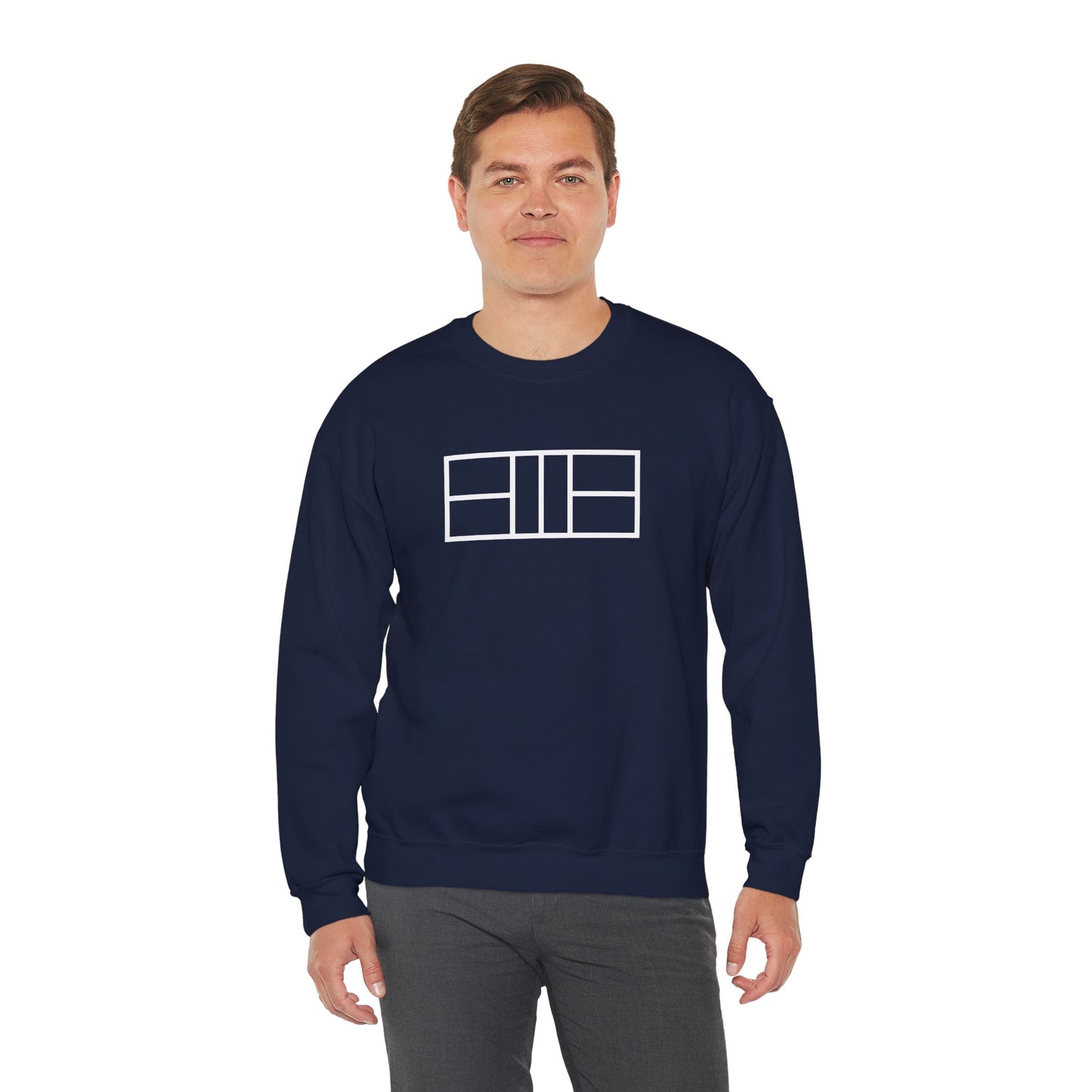 Classy white lines Unisex Crewneck Sweatshirt