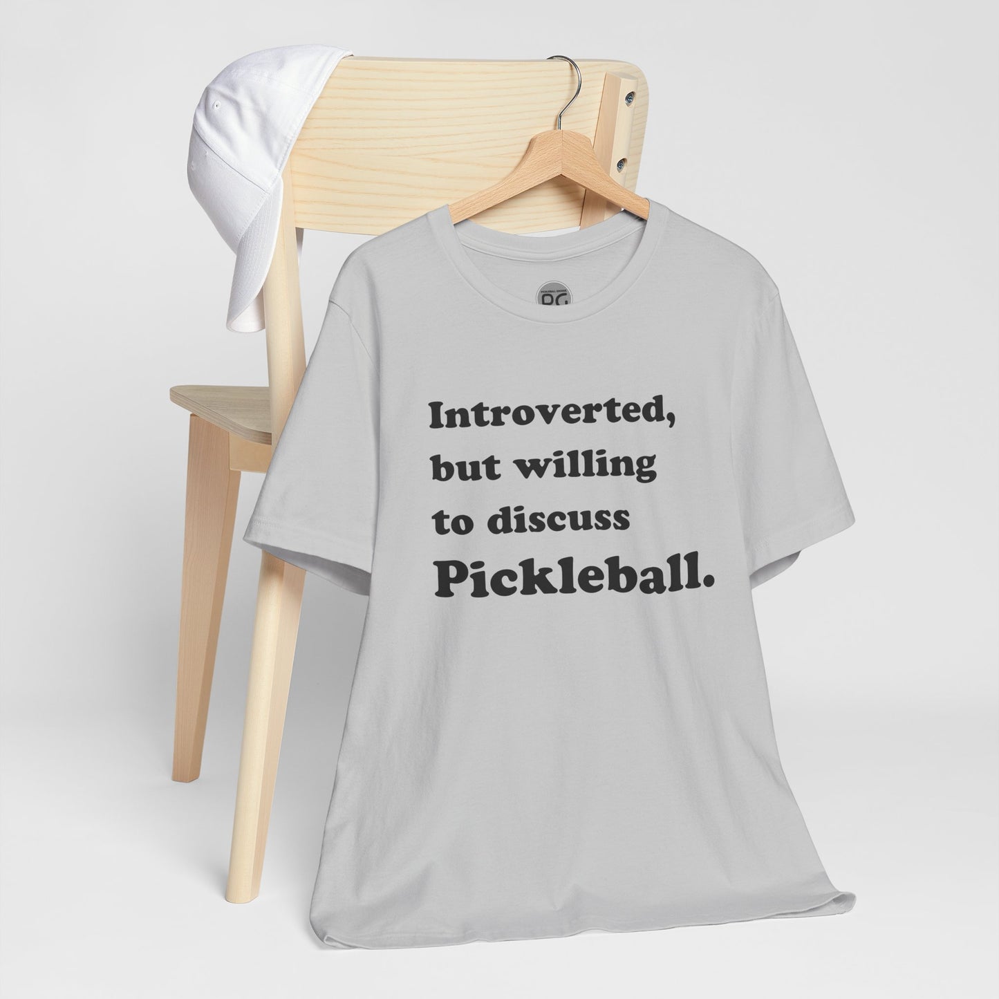 Introverted, but let’s talk Pickleball Unisex Tee