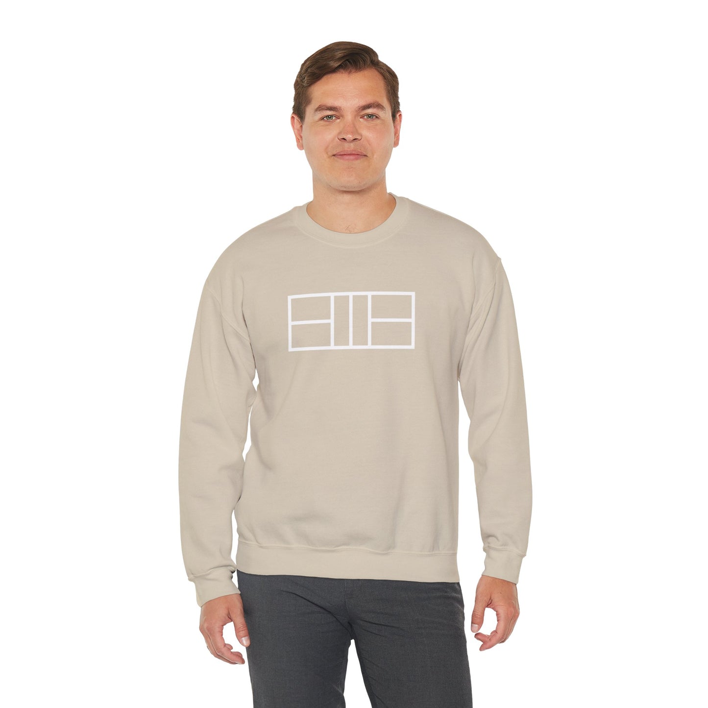Classy white lines Unisex Crewneck Sweatshirt