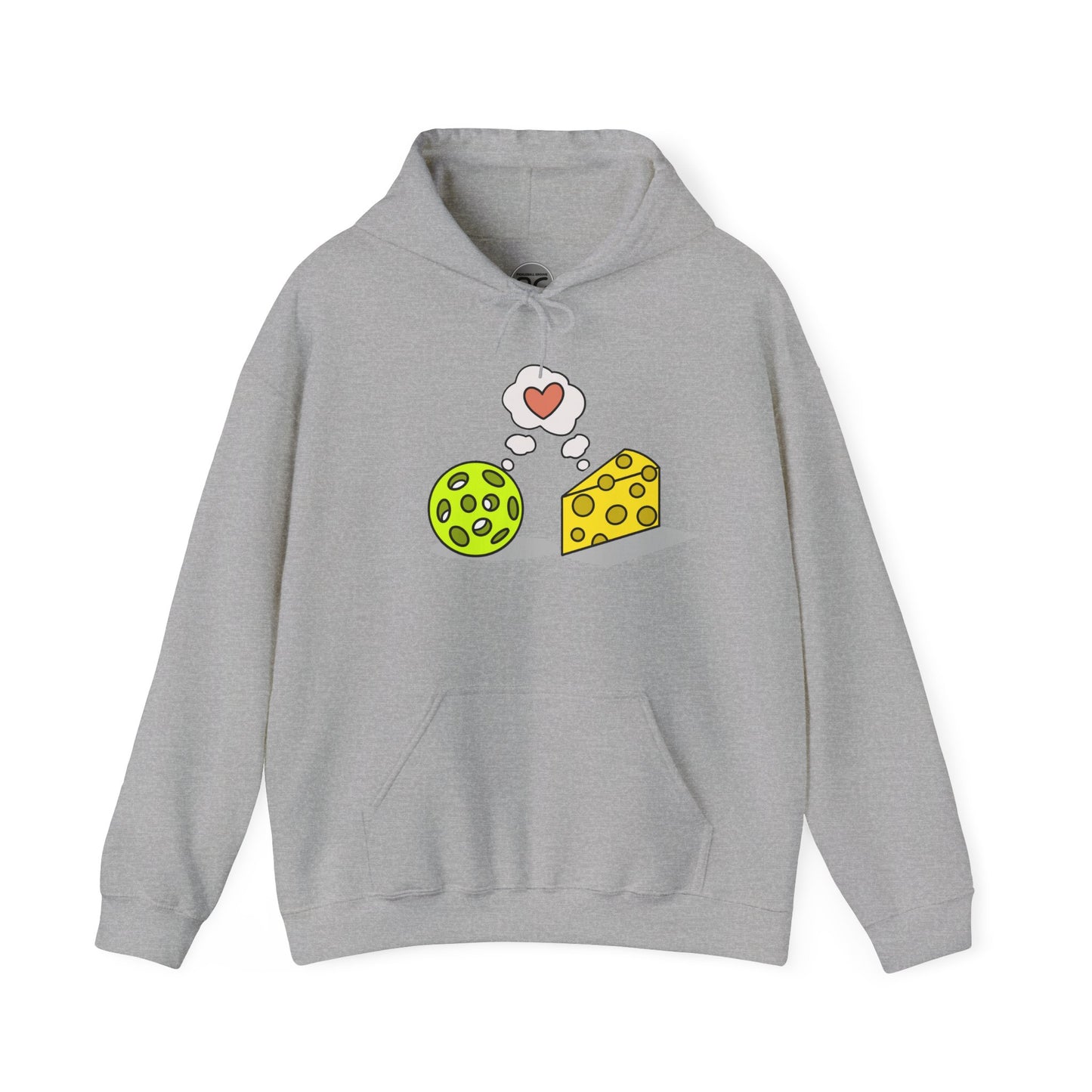 Cheese and Pickleball Unisex Hooded Sweatshirt