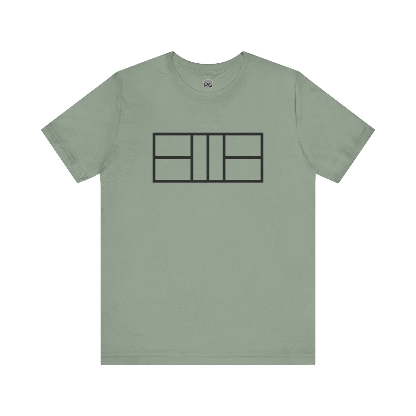 Classy Black Lines Pickleball Court Unisex Tee