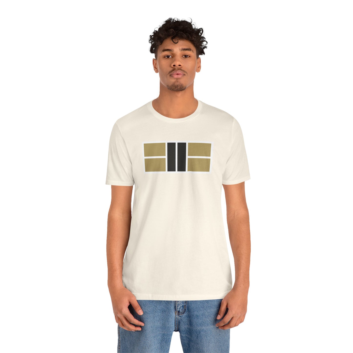 Classy Gold/Black Pickleball Court Unisex Tee