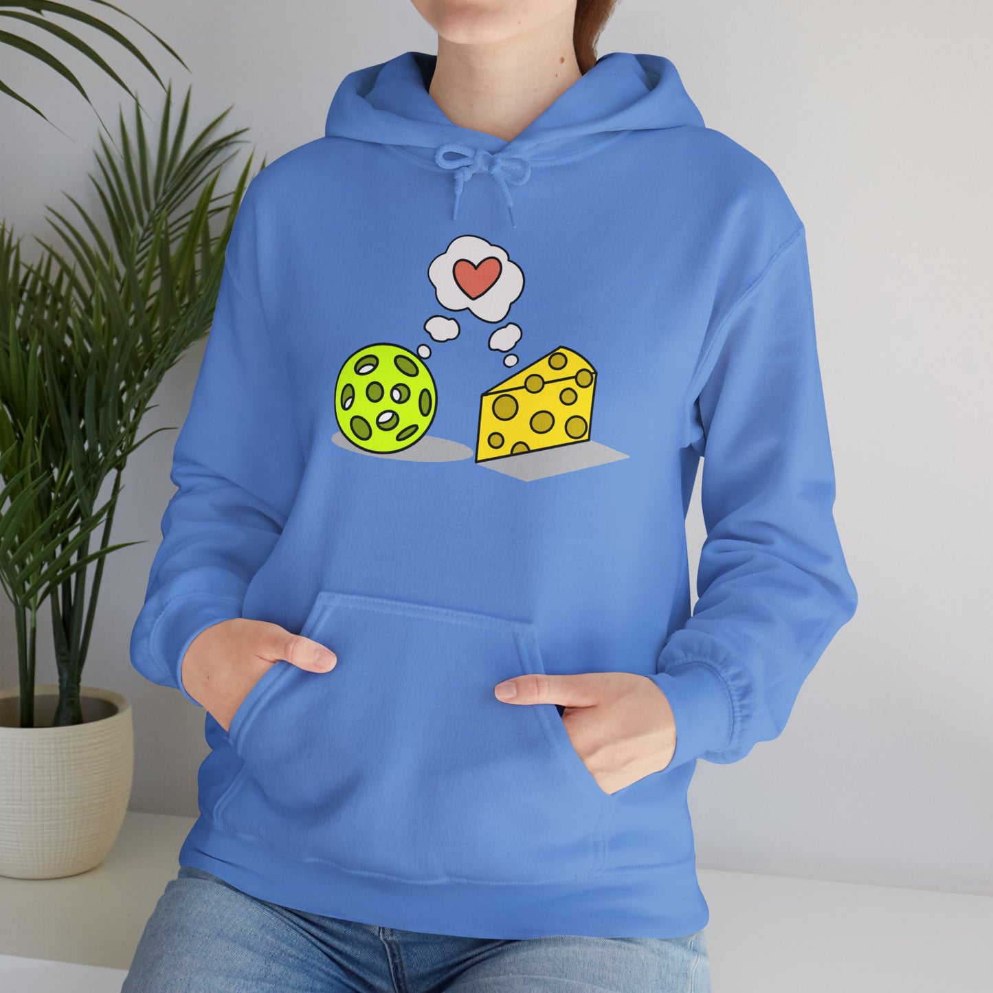 Cheese and Pickleball Unisex Hooded Sweatshirt