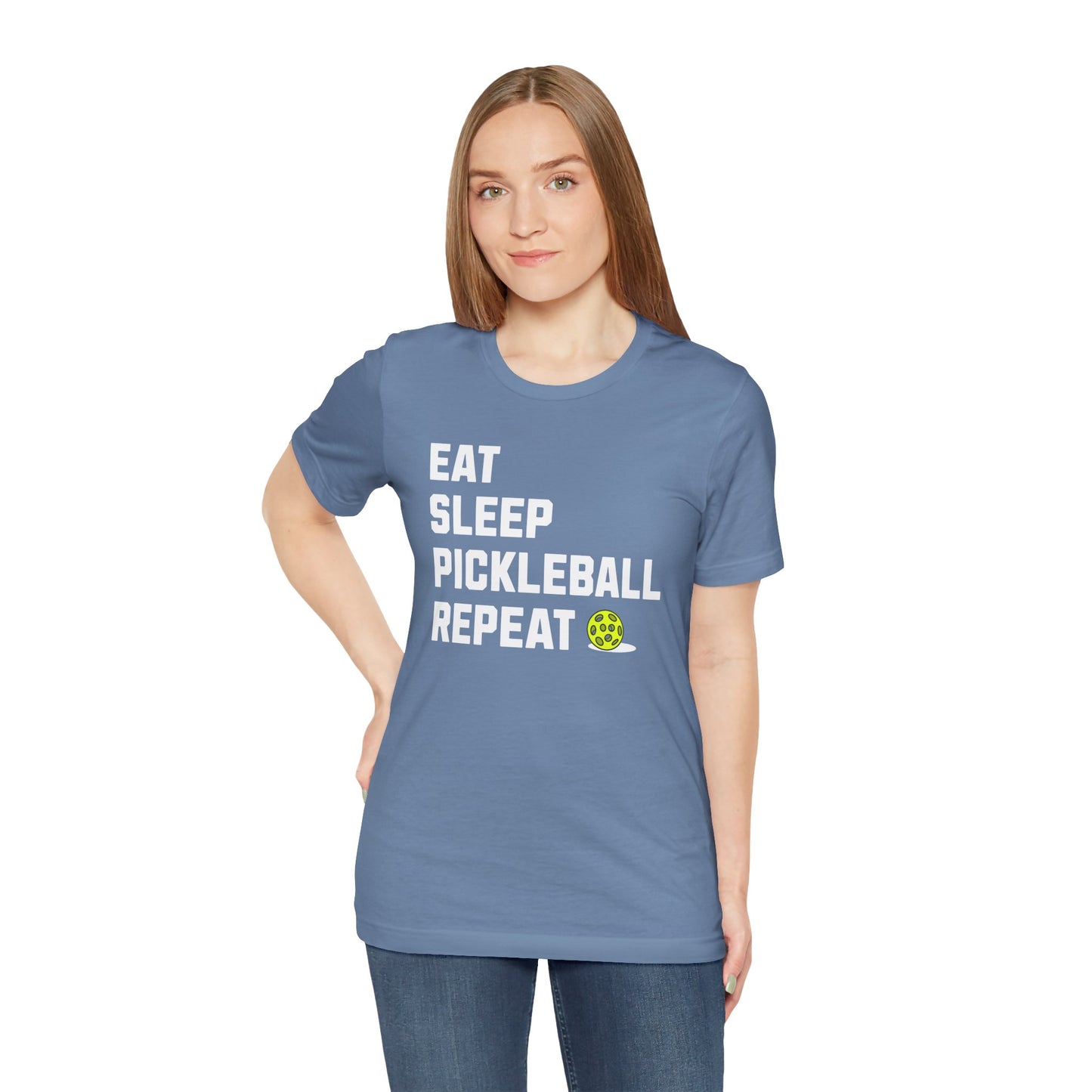 Eat, Sleep, Pickleball, Repeat - Unisex Tee