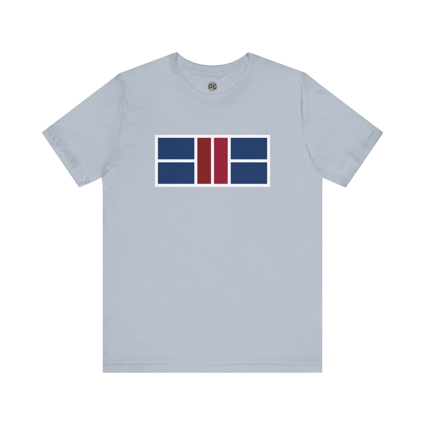 Classy Blue/Red Pickleball Court Unisex Tee