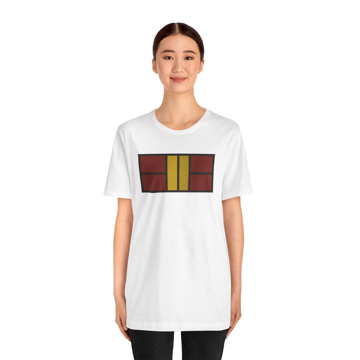 Classy Maroon/Gold Pickleball Court Unisex Tee