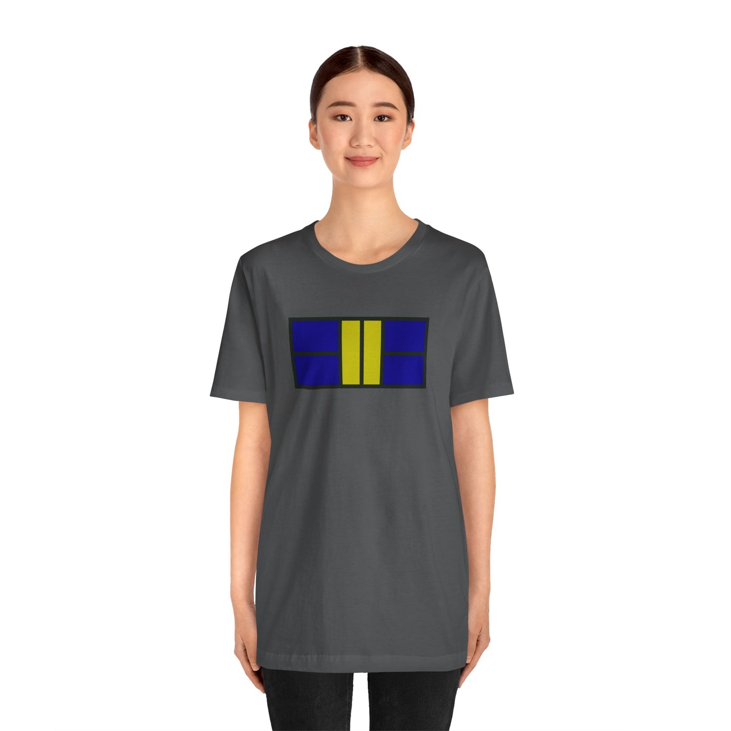 Classy Blue/Gold Pickleball Court Unisex Tee