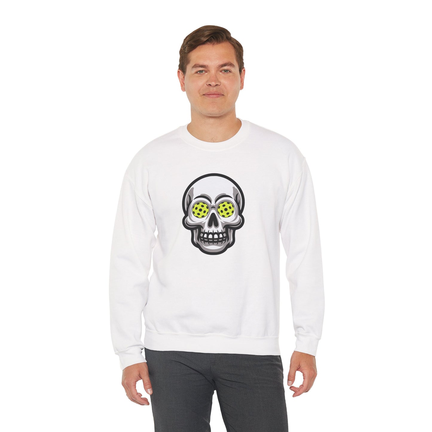 Pickleball Skull Unisex Crewneck Sweatshirt