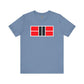 Classy Red/Black Pickleball Court Unisex Tee