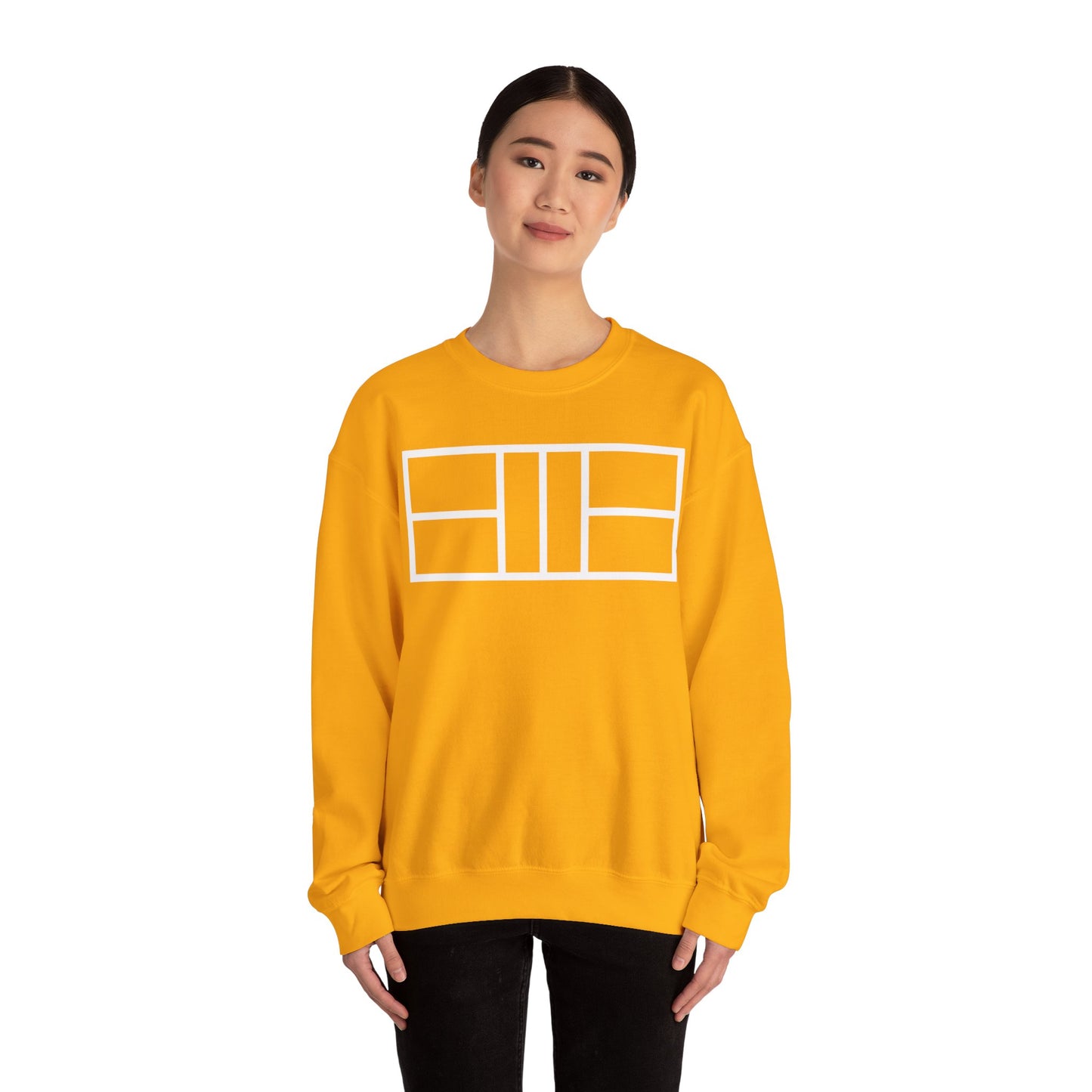 Classy white lines Unisex Heavy Blend™ Crewneck Sweatshirt