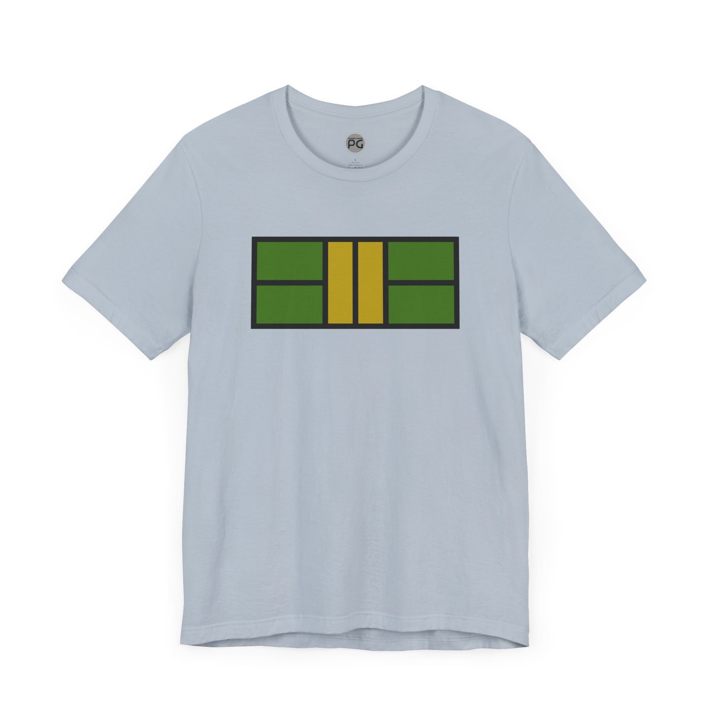 Classy Green/Gold Pickleball Court Unisex T-shirt