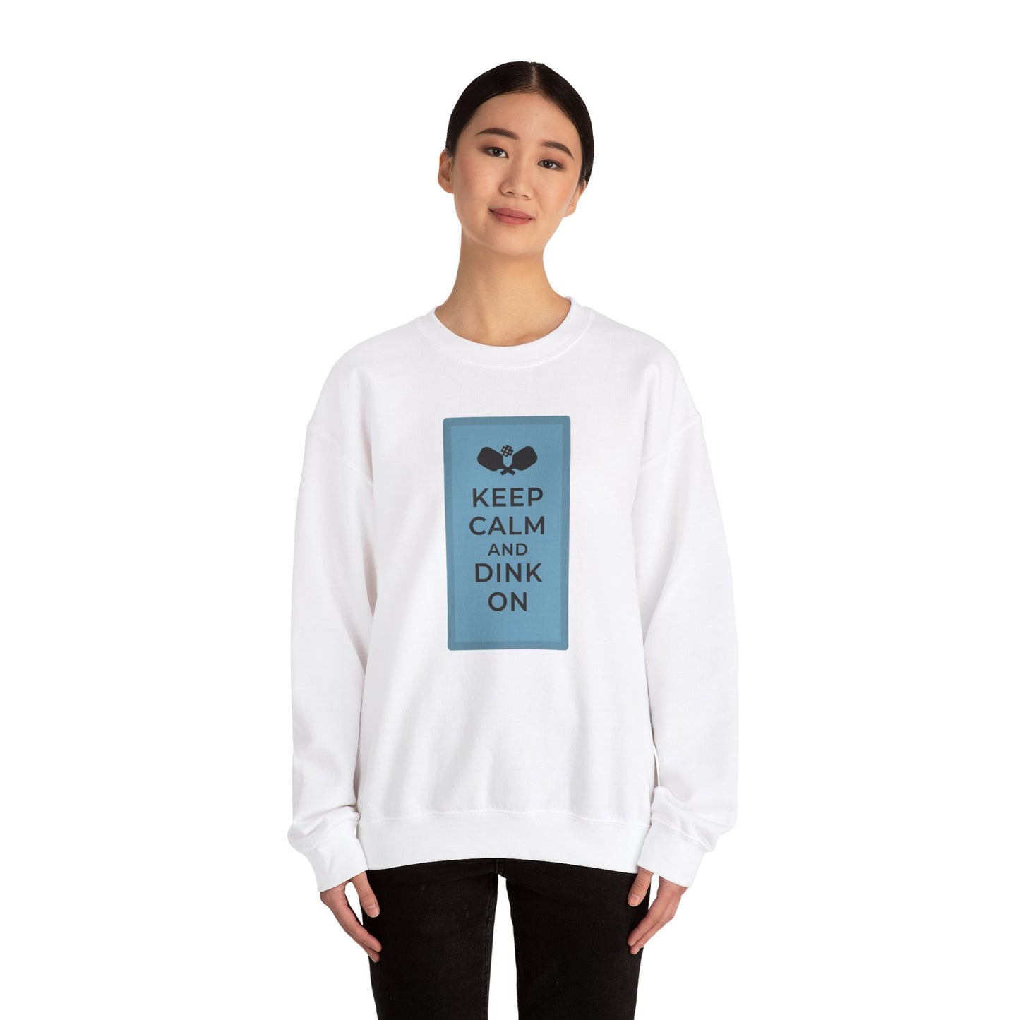 Keep calm, dink on!  Unisex Heavy Blend™ Crewneck Sweatshirt