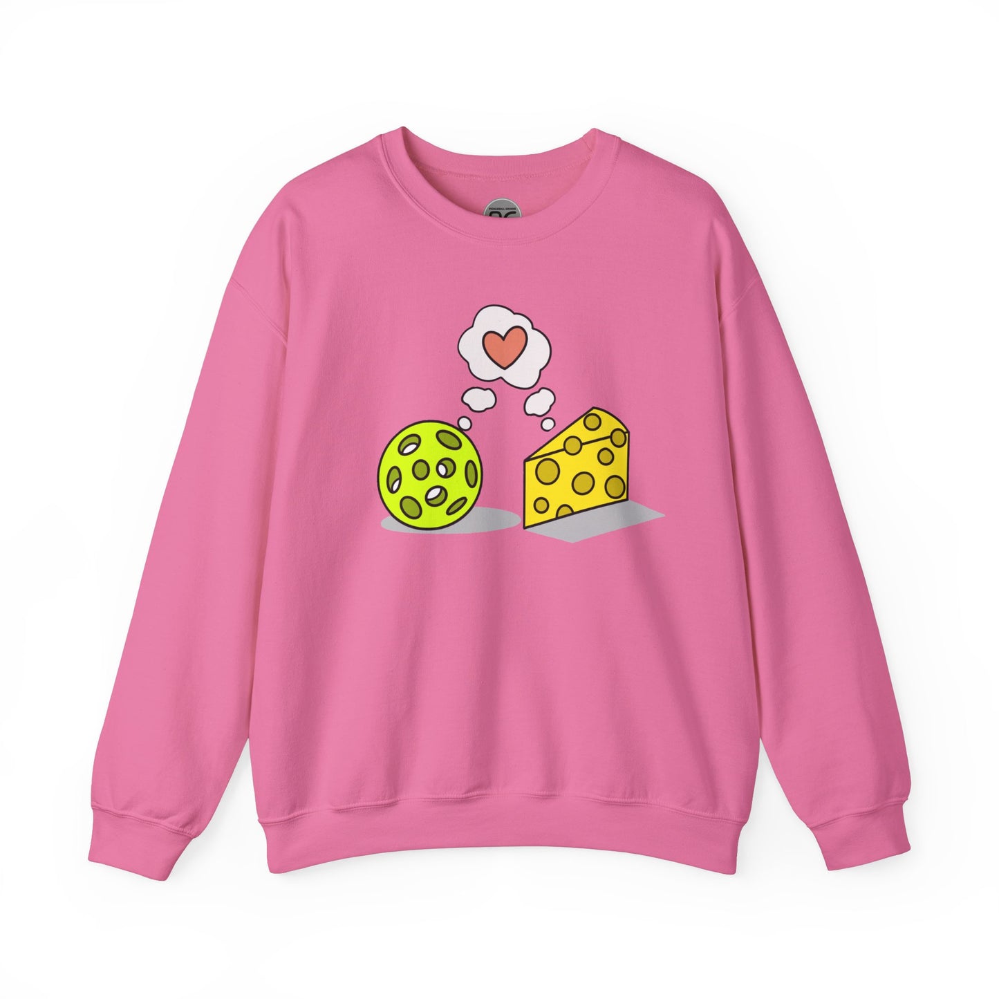 Cheese and pickleball love Unisex Heavy Blend™ Crewneck Sweatshirt