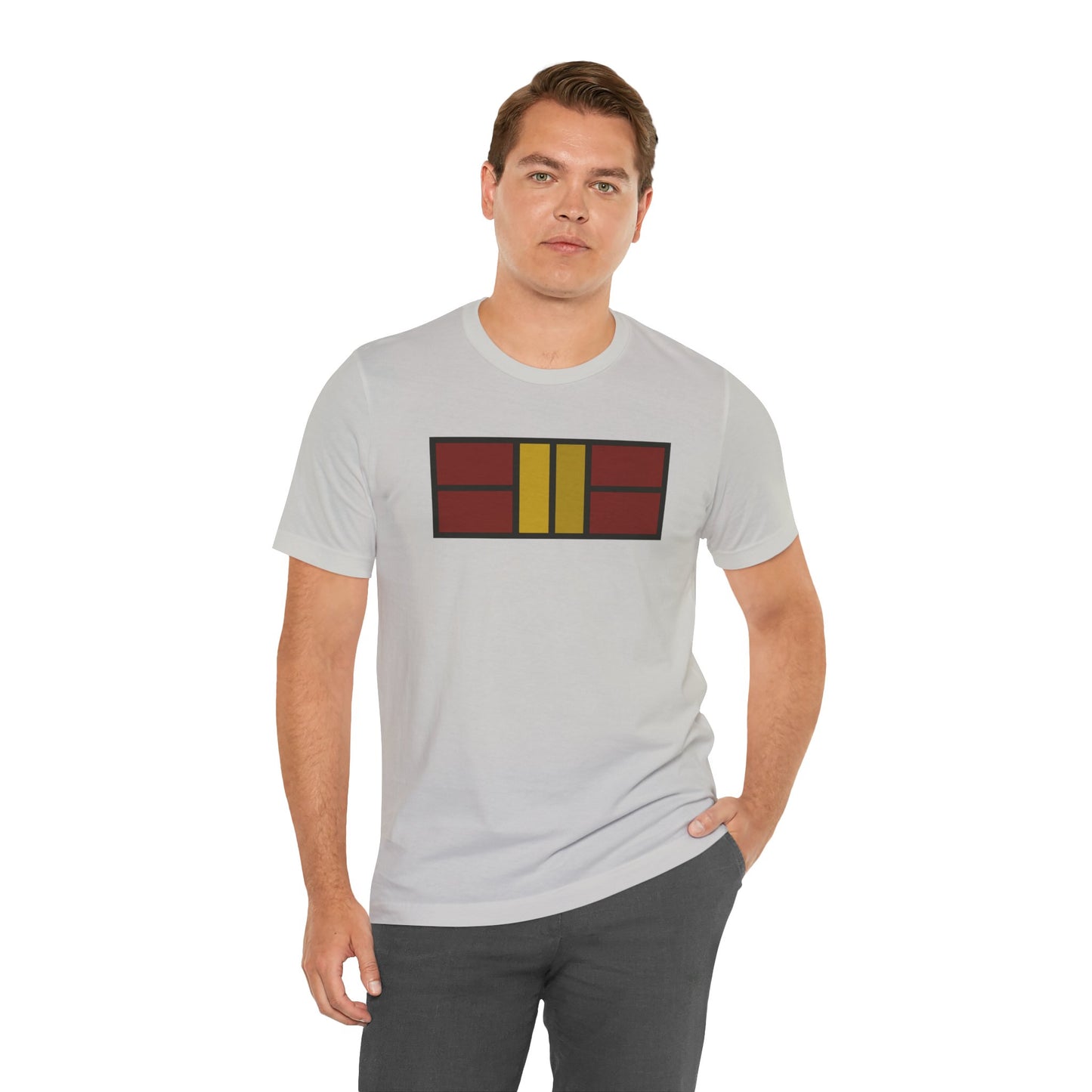 Classy Maroon/Gold Pickleball Court Unisex Tee