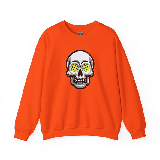 Pickleball Skull Unisex Heavy Blend™ Crewneck Sweatshirt