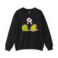 Cheese and pickleball love Unisex Crewneck Sweatshirt