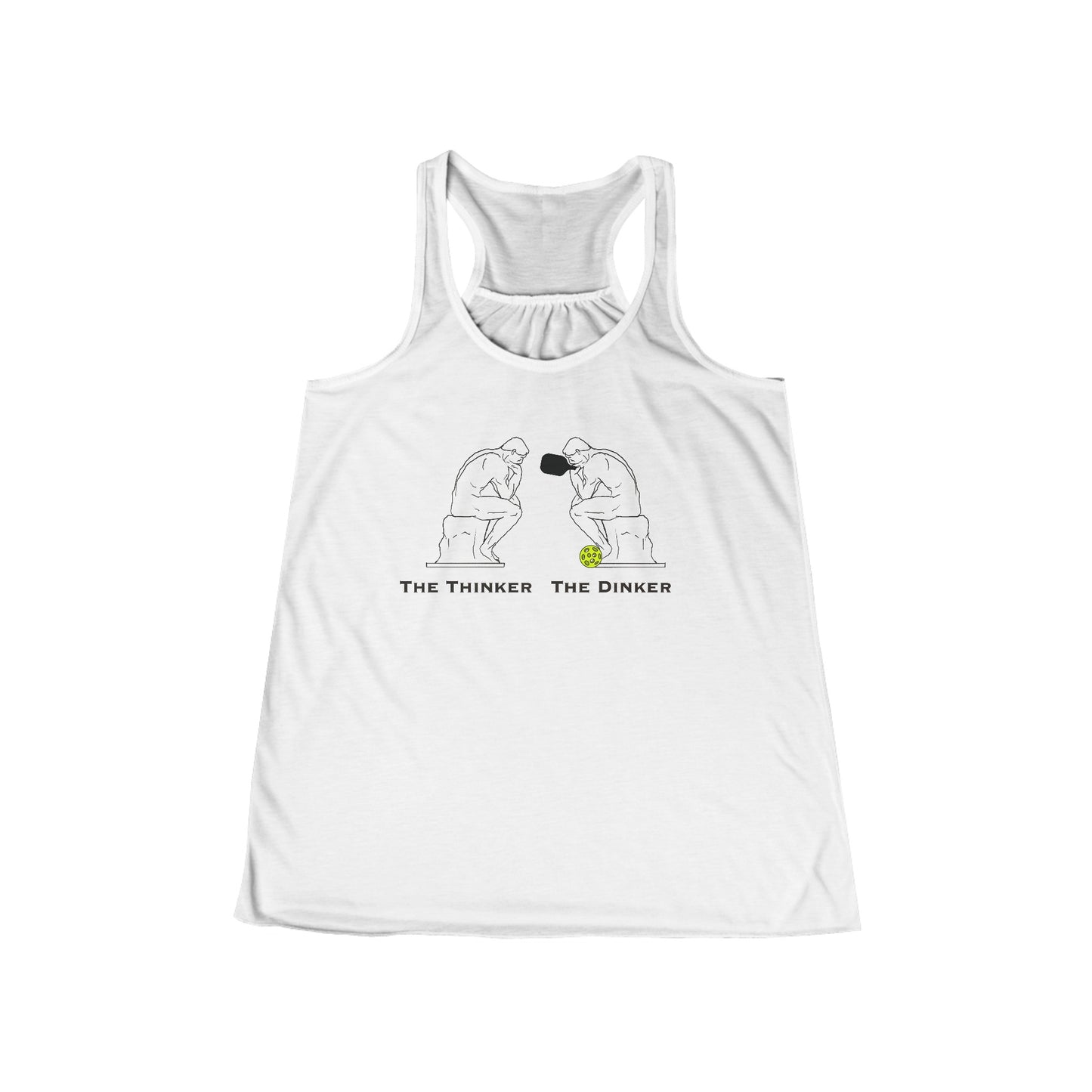 Who says Pickleball isn’t for intellectuals…Women's Flowy Racerback Tank