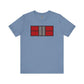 Classy Red/Gray Pickleball Court Unisex Tee