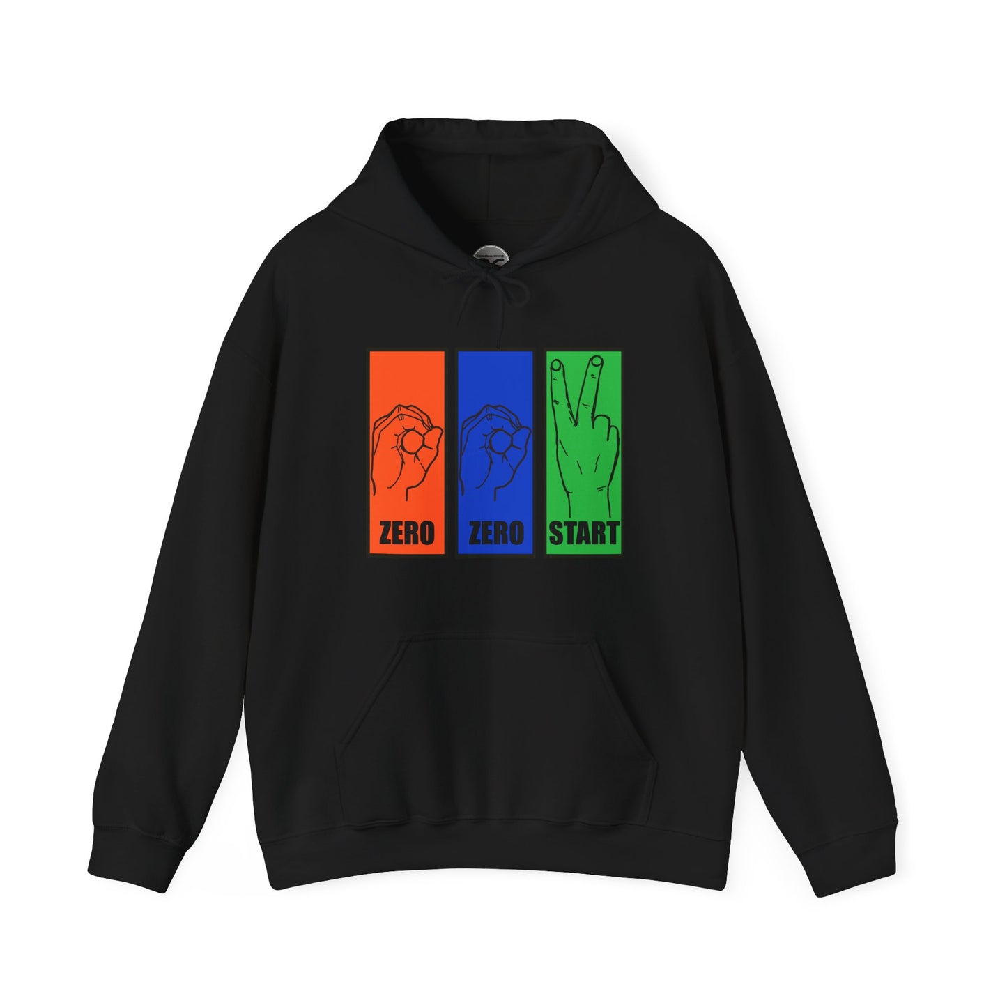 Sign language Pickleball court Unisex Hooded Sweatshirt